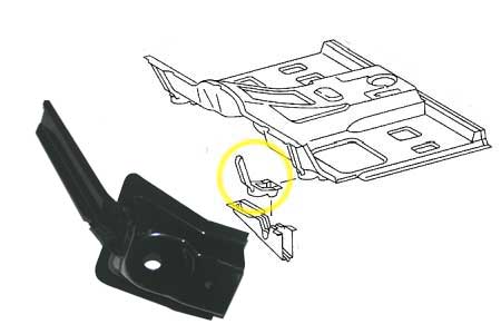 Mercedes W460 Floor to Frame Mounting Bracket LEFT.