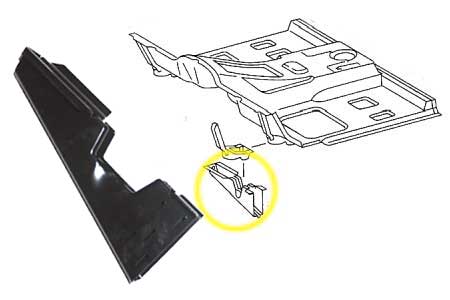 Mercedes W460 Floor Console LEFT.