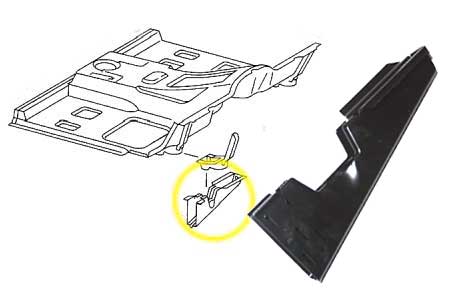 Mercedes  W460 Floor Console RIGHT.