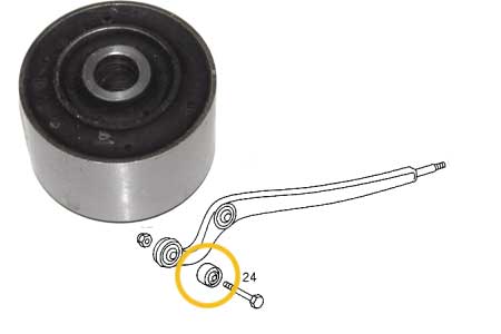 Mercedes W460 Front Thrust Arm Bushing.