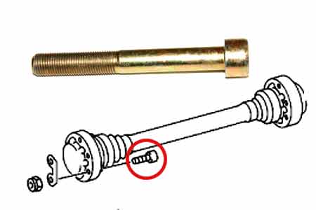 Mercedes W463 Middle Propeller Shaft Bolt.