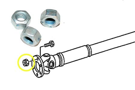 Mercedes W460 Propeller Shaft Nut.