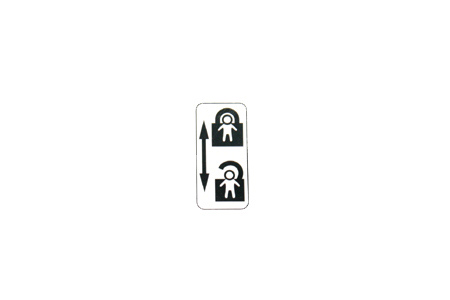 Mercedes G-Class Child Lock Warning Sticker.
