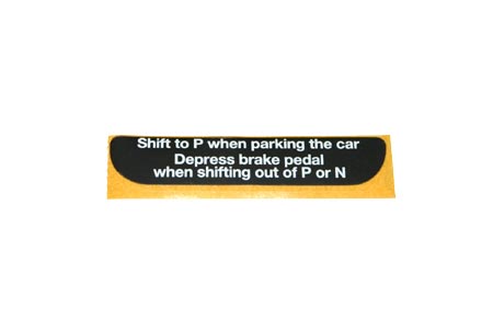 Mercedes G-Class Transmission Shifter Sticker.