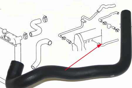 Mercedes 300GD Heater Hose ENGINE > HEATER VALVE.